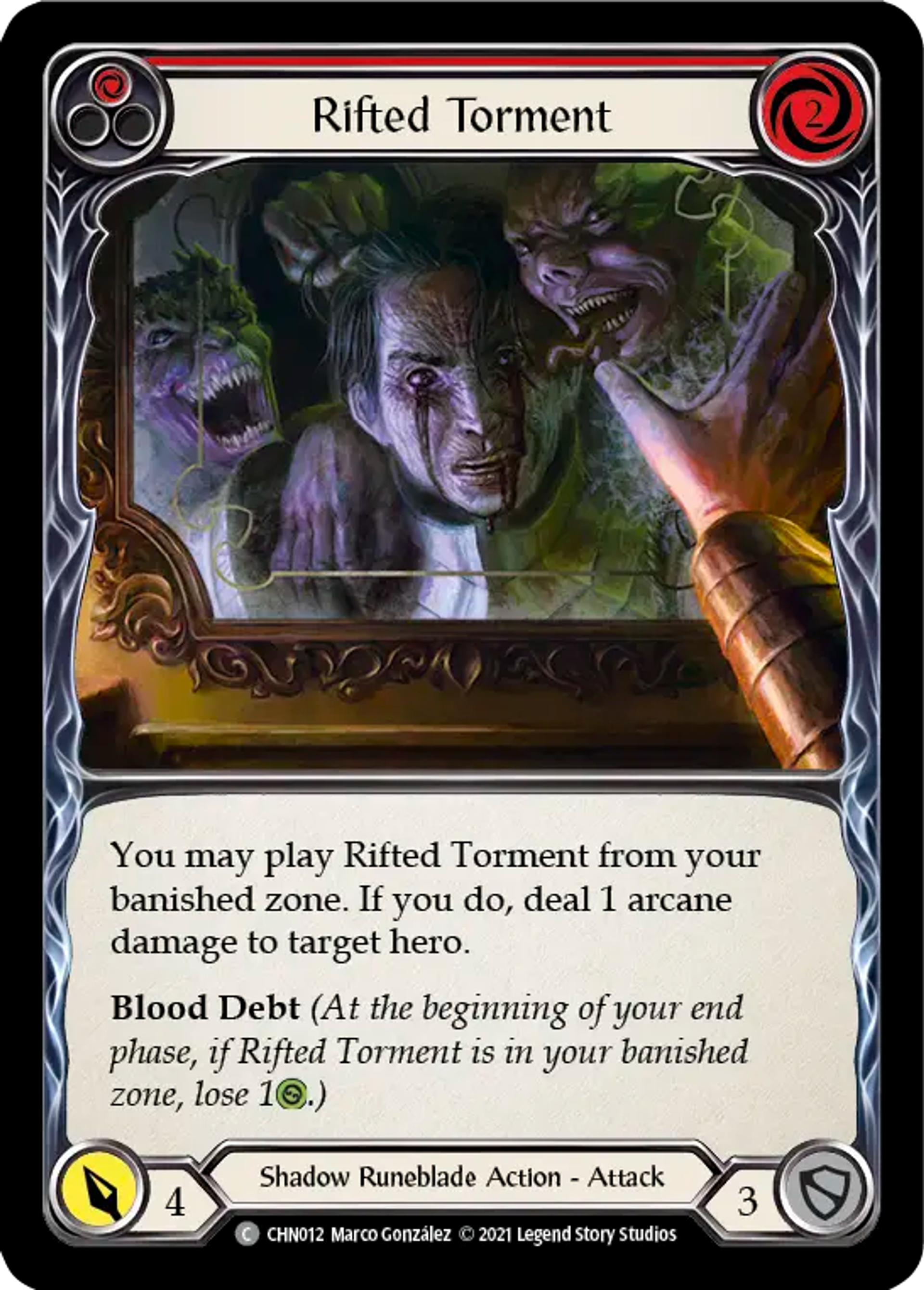 Rifted Torment (Red) — Chane - Blitz Deck — Flesh and Blood