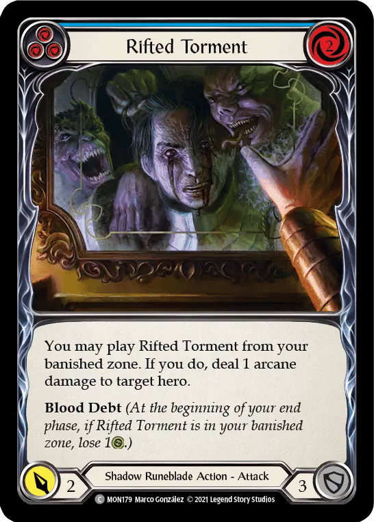 Rifted Torment (Blue) — Monarch — Flesh and Blood
