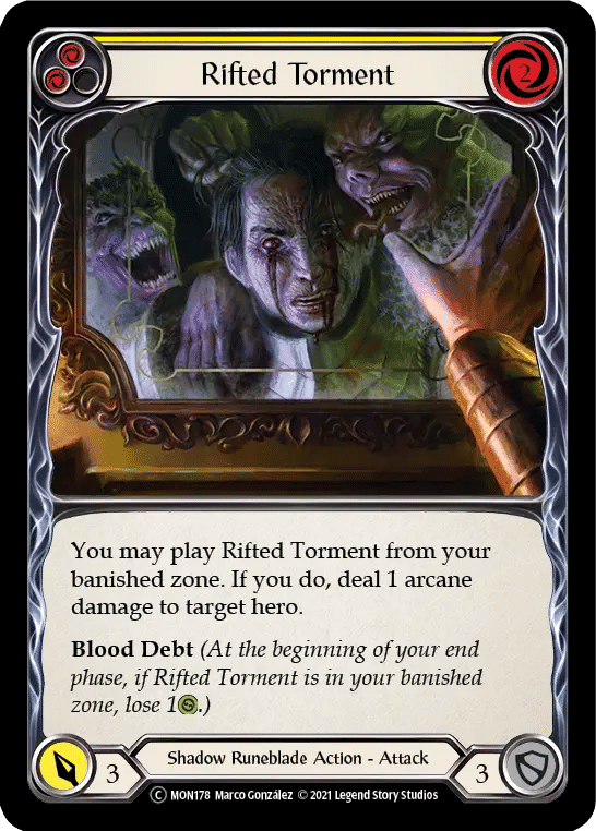 Rifted Torment (Yellow) — Monarch - Unlimited — Flesh and Blood