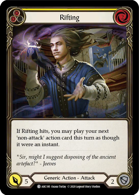 Rifting (Yellow) — Arcane Rising - Unlimited — Flesh and Blood