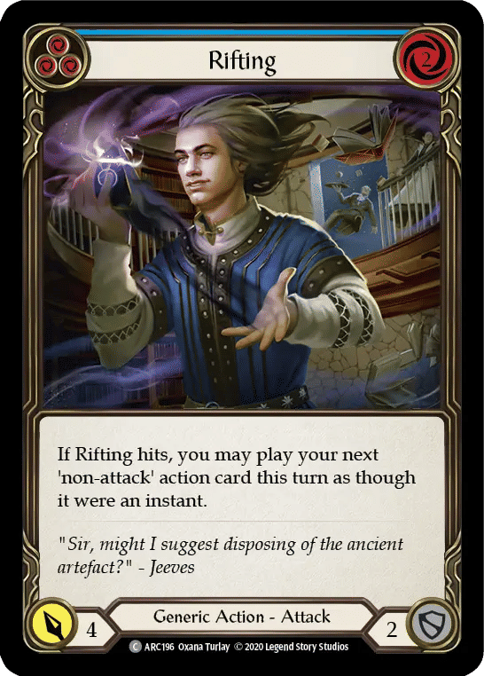 Rifting (Blue) — Arcane Rising - Unlimited — Flesh and Blood