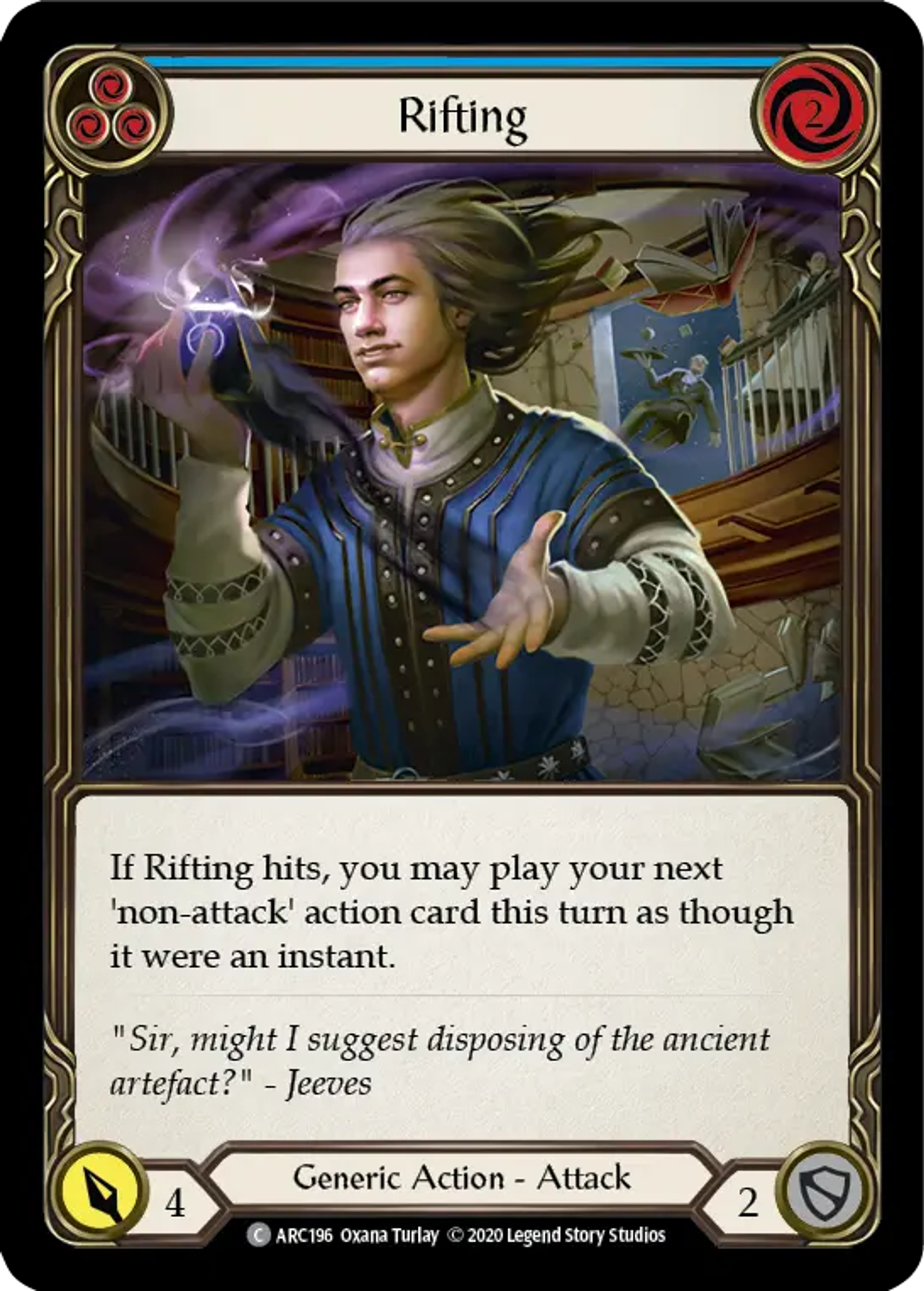 Rifting (Blue) — Arcane Rising - Unlimited — Flesh and Blood