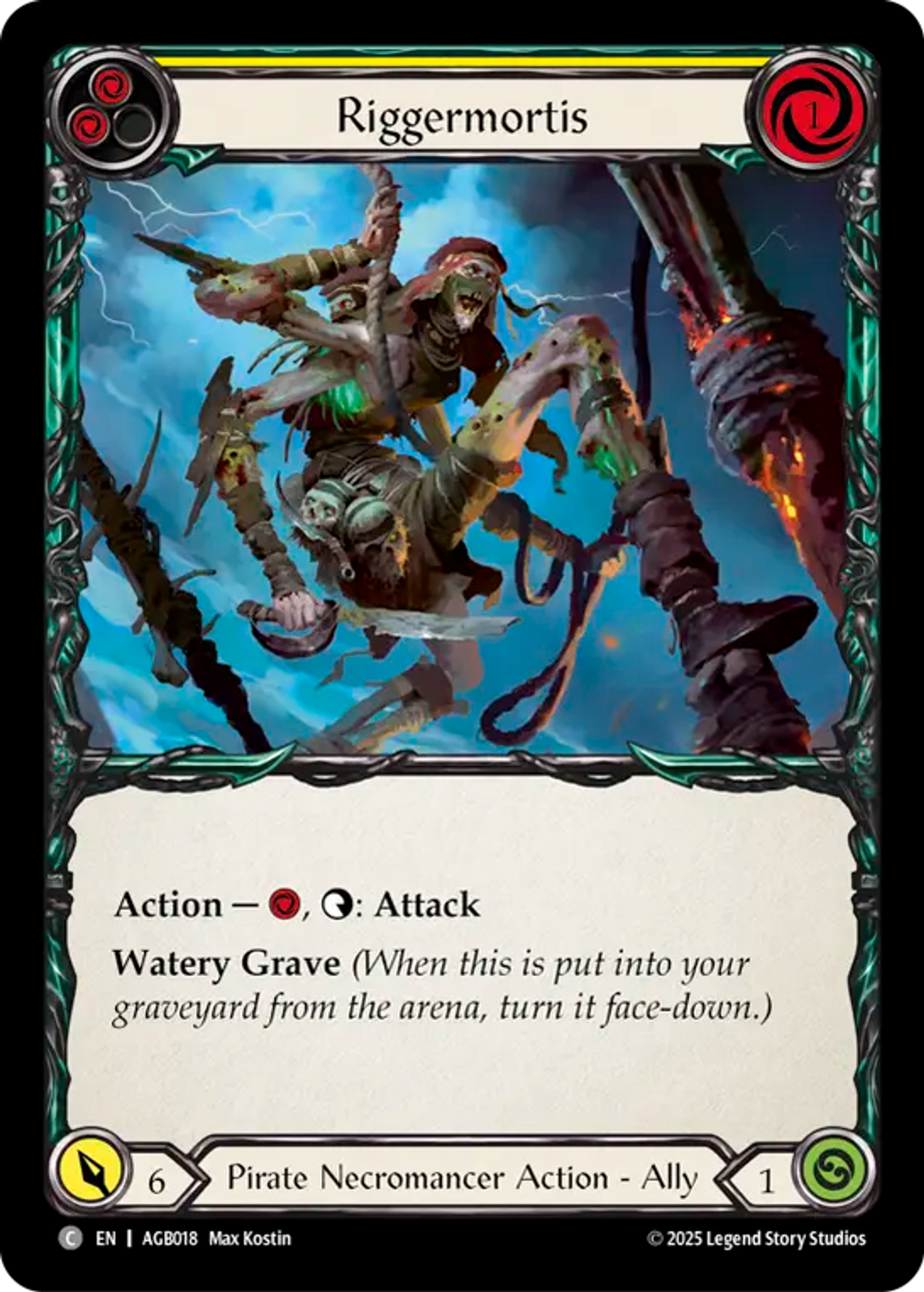Riggermortis (Yellow) — Armory Deck - Gravy Bones — Flesh and Blood