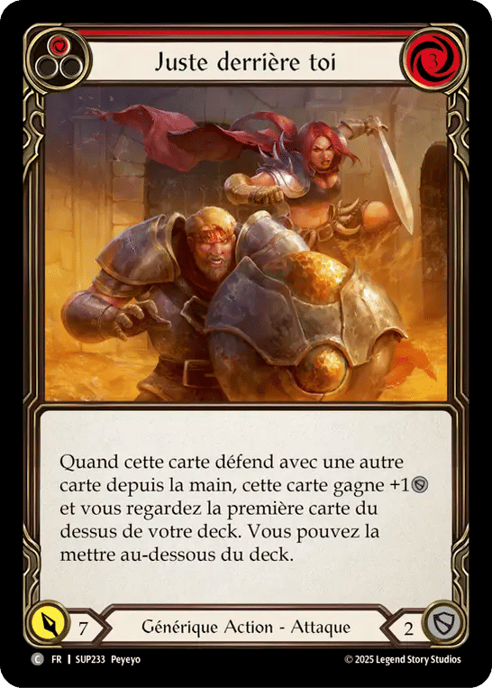 Juste derrière toi — Super Slam — Flesh and Blood