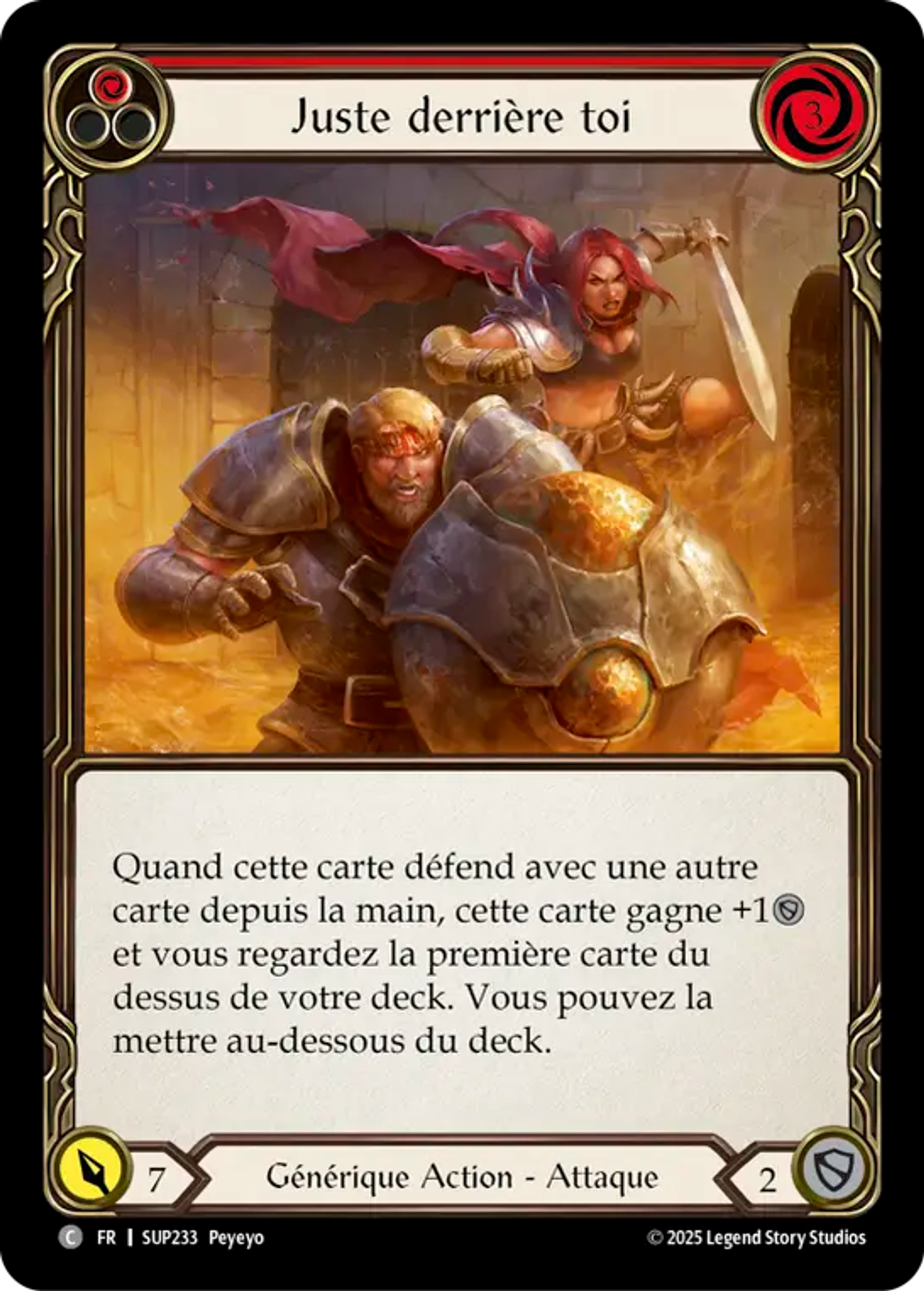 Juste derrière toi — Super Slam — Flesh and Blood