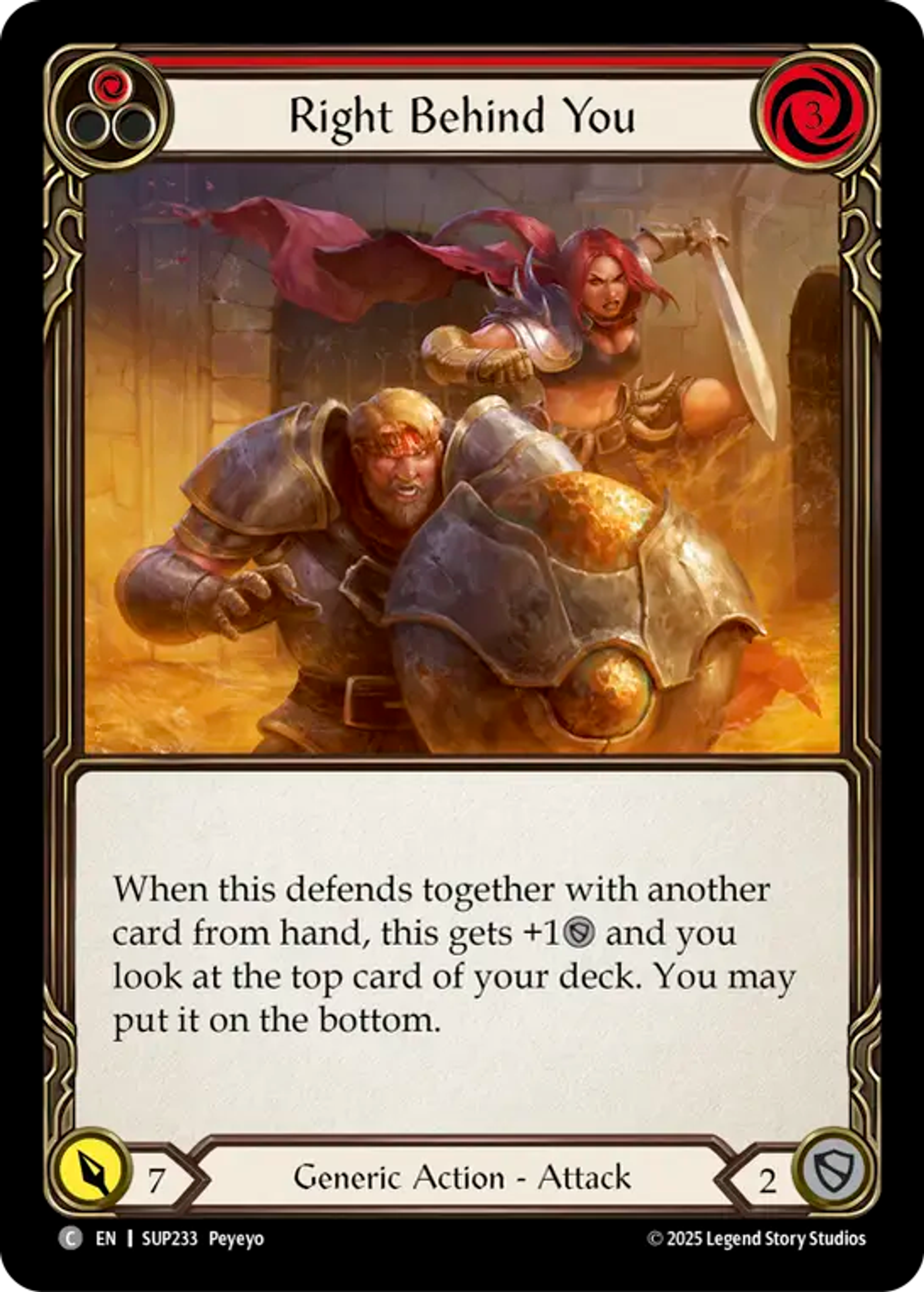Right Behind You (Red) — Super Slam — Flesh and Blood