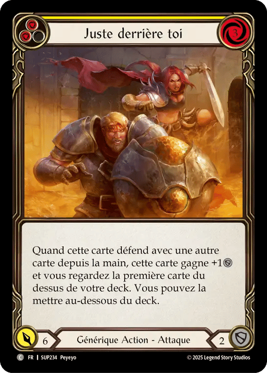 Juste derrière toi — Super Slam — Flesh and Blood