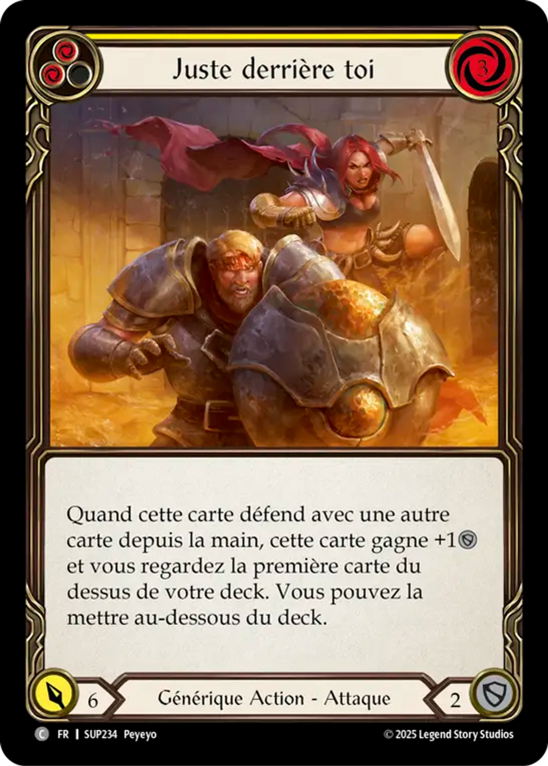 Juste derrière toi — Super Slam — Flesh and Blood