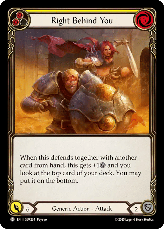 Right Behind You (Yellow) — Super Slam — Flesh and Blood
