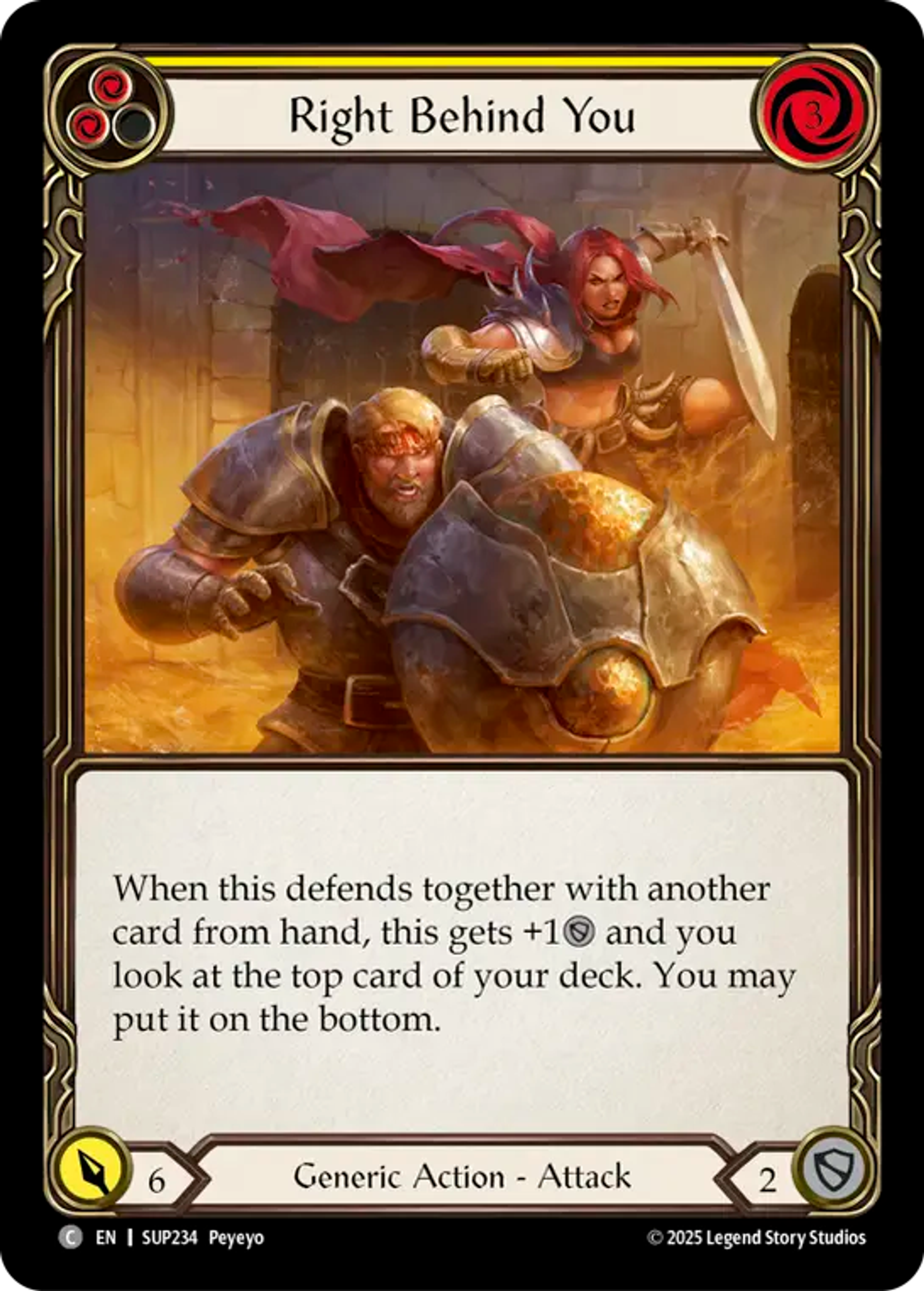 Right Behind You (Yellow) — Super Slam — Flesh and Blood