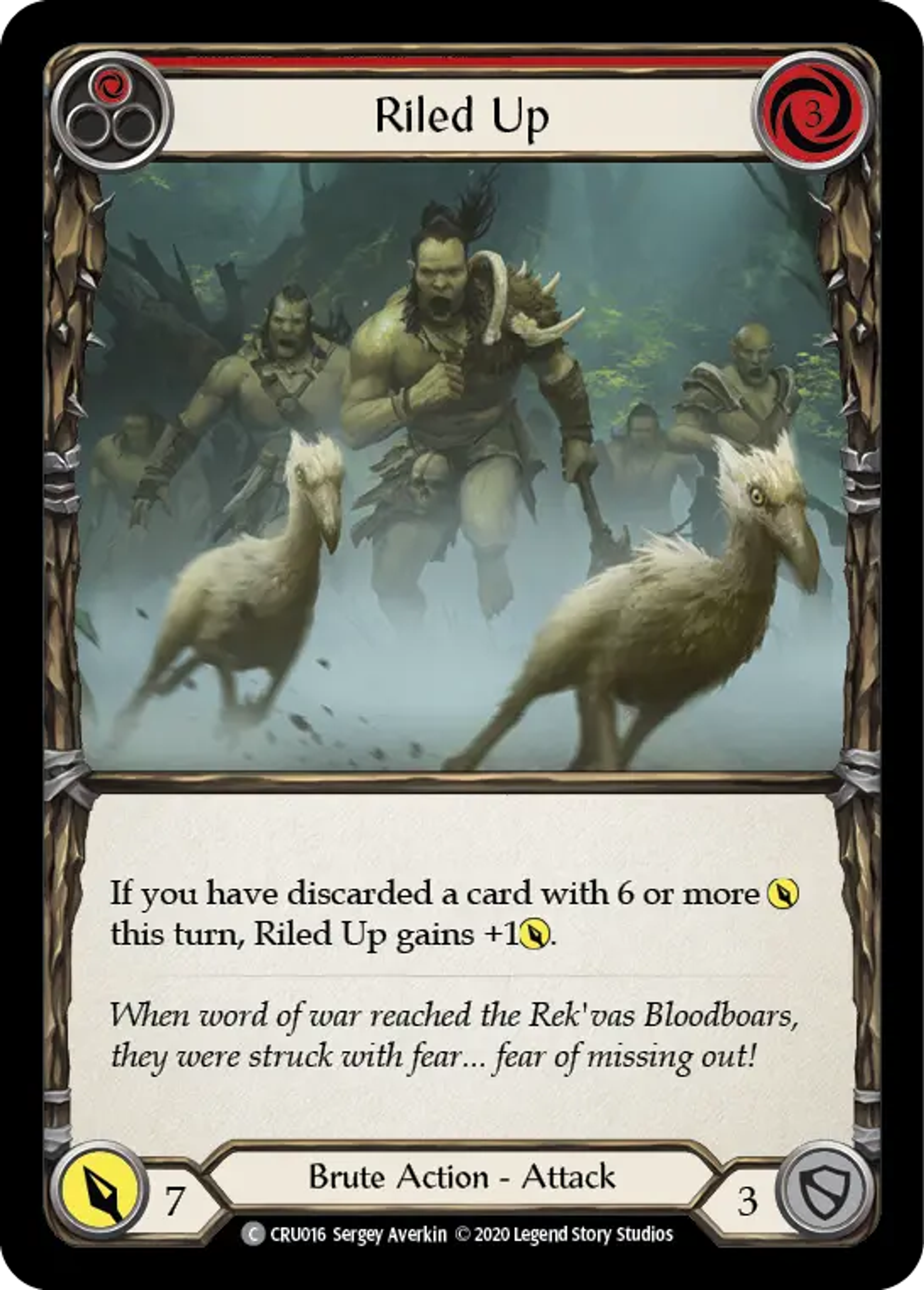 Riled Up (Red) — Crucible of War — Flesh and Blood