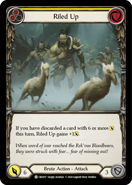 Riled Up (Yellow) — Crucible of War — Flesh and Blood