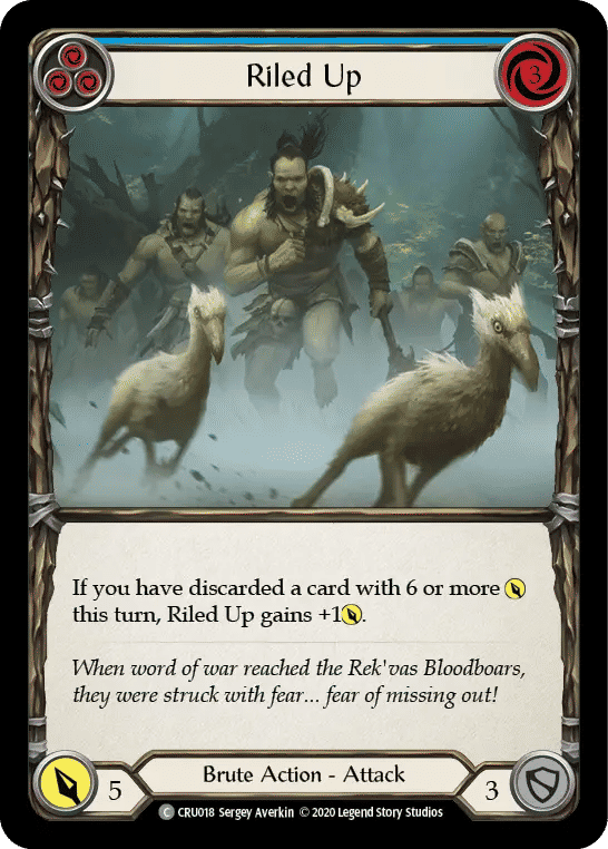 Riled Up (Blue) — Crucible of War — Flesh and Blood