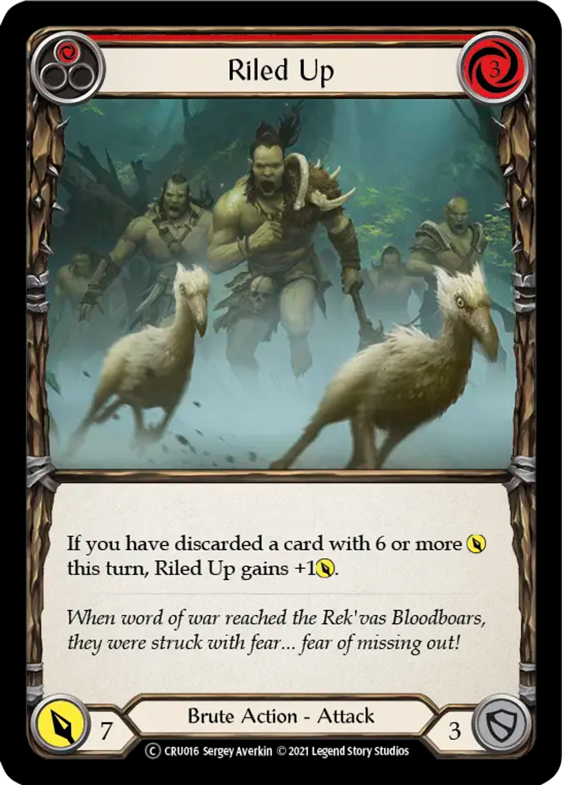 Riled Up (Red) — Crucible of War - Unlimited — Flesh and Blood