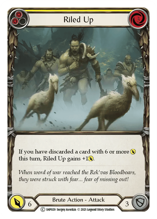 Riled Up (Yellow) — History Pack 1 — Flesh and Blood