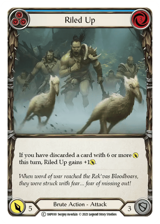 Riled Up (Blue) — History Pack 1 — Flesh and Blood
