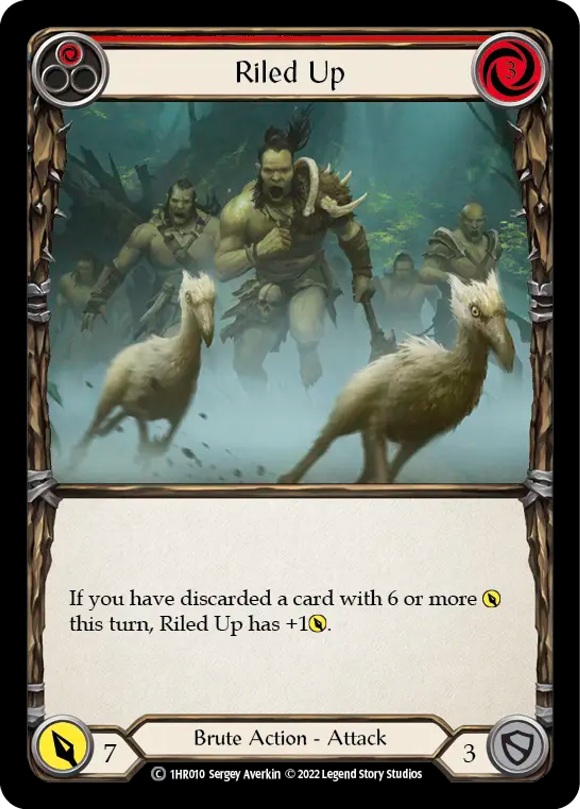 Riled Up (Red) — Rhinar - Blitz Deck — Flesh and Blood