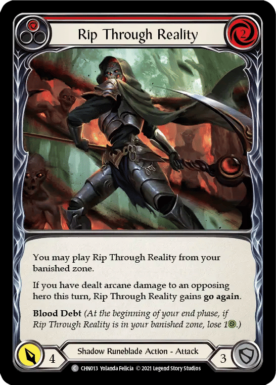 Rip Through Reality (Red) — Chane - Blitz Deck — Flesh and Blood