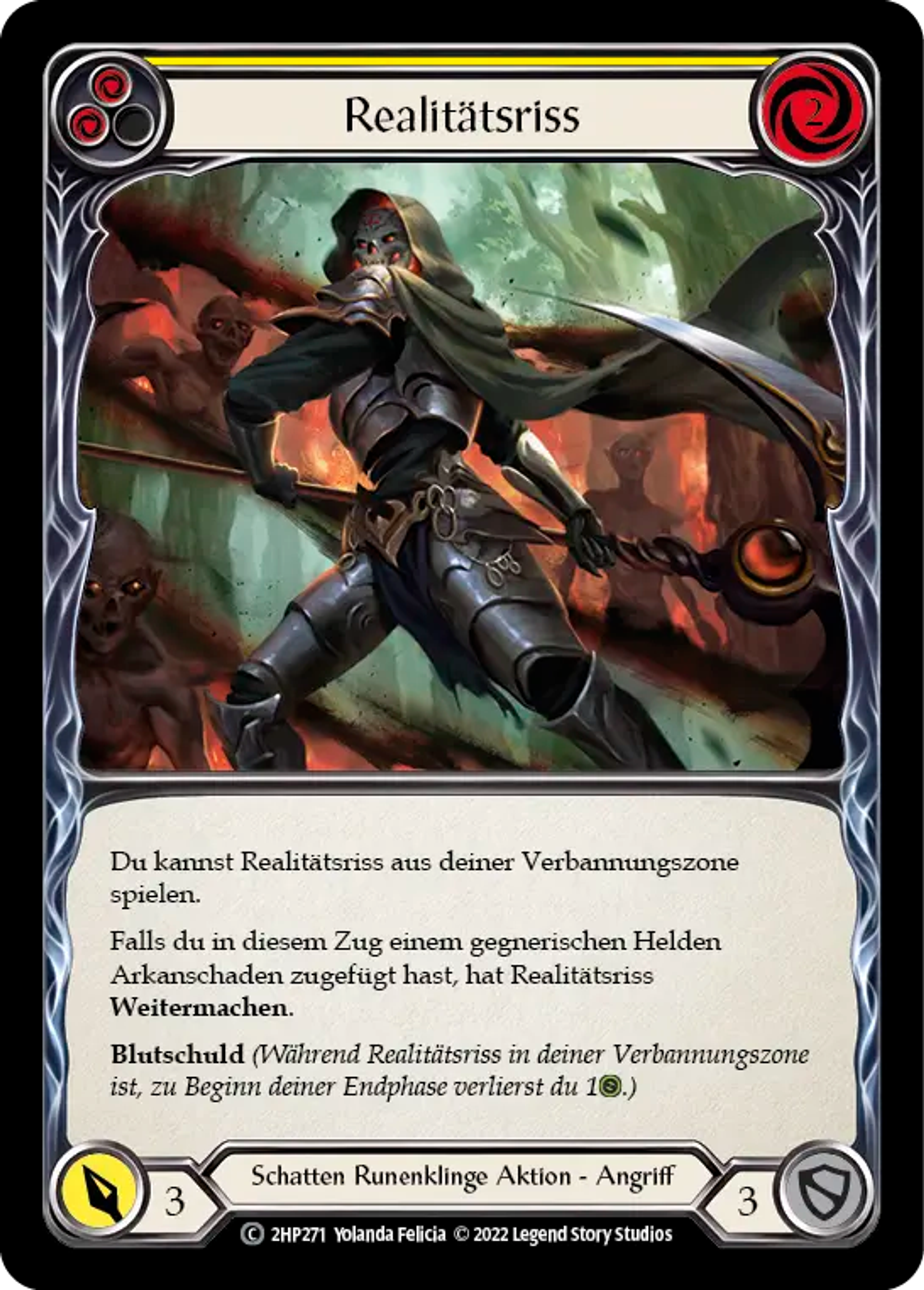 Rip Through Reality (Yellow) — History Pack 2 - Black Label — Flesh and Blood