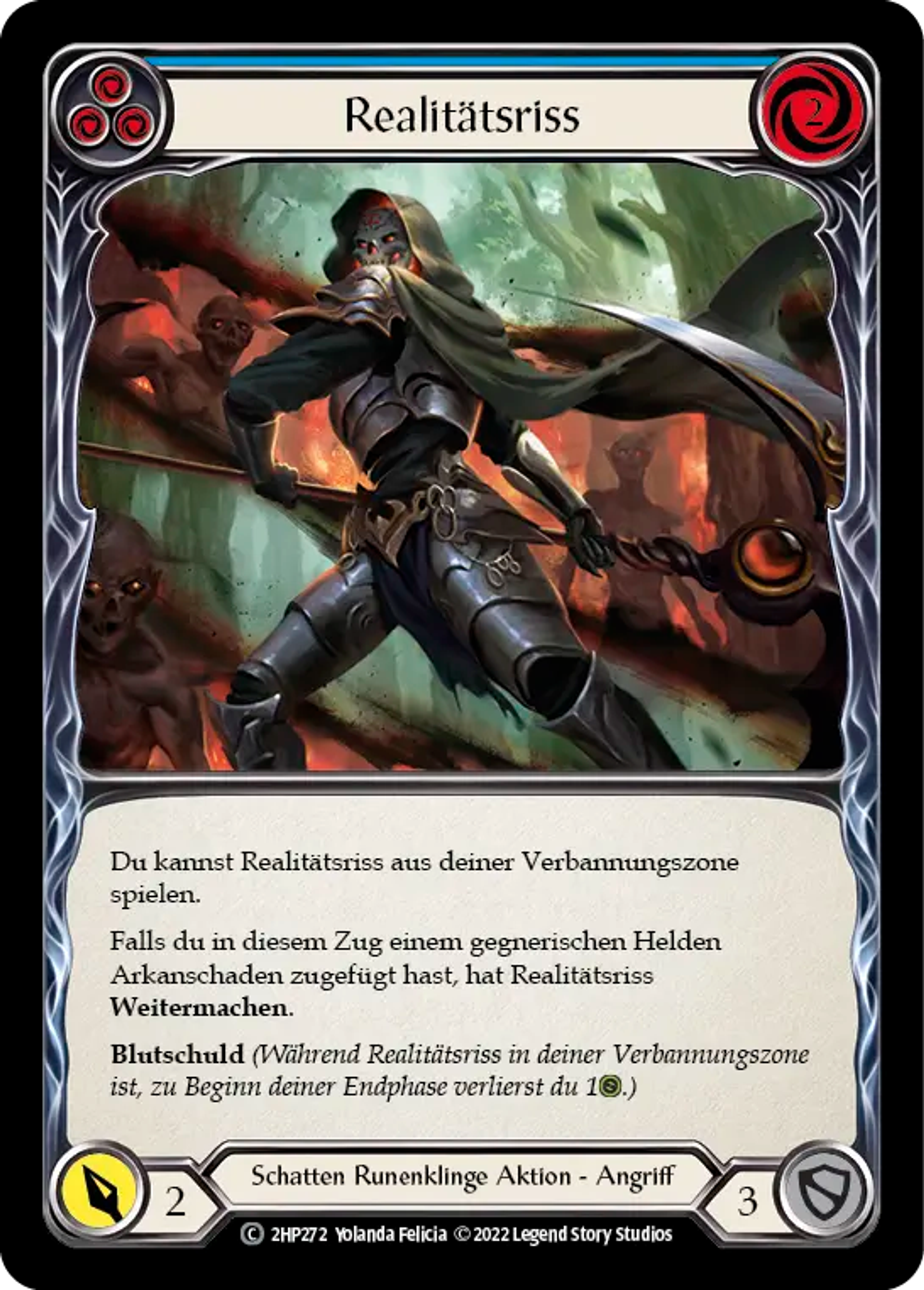Rip Through Reality (Blue) — History Pack 2 - Black Label — Flesh and Blood