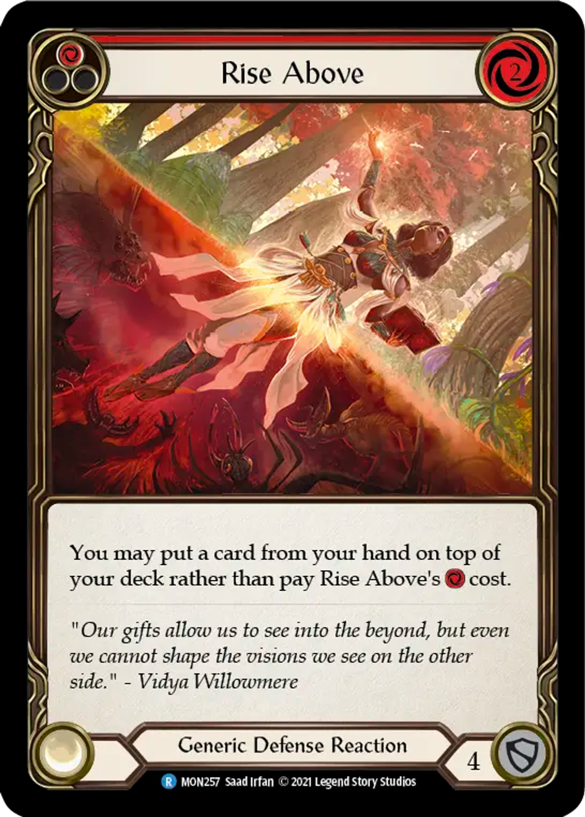 Rise Above (Red) — Monarch — Flesh and Blood