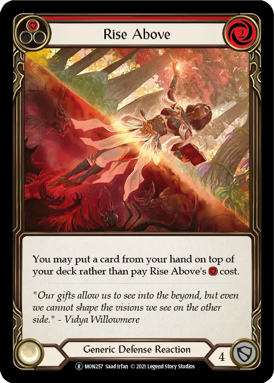 Rise Above (Red) — Monarch - Unlimited — Flesh and Blood