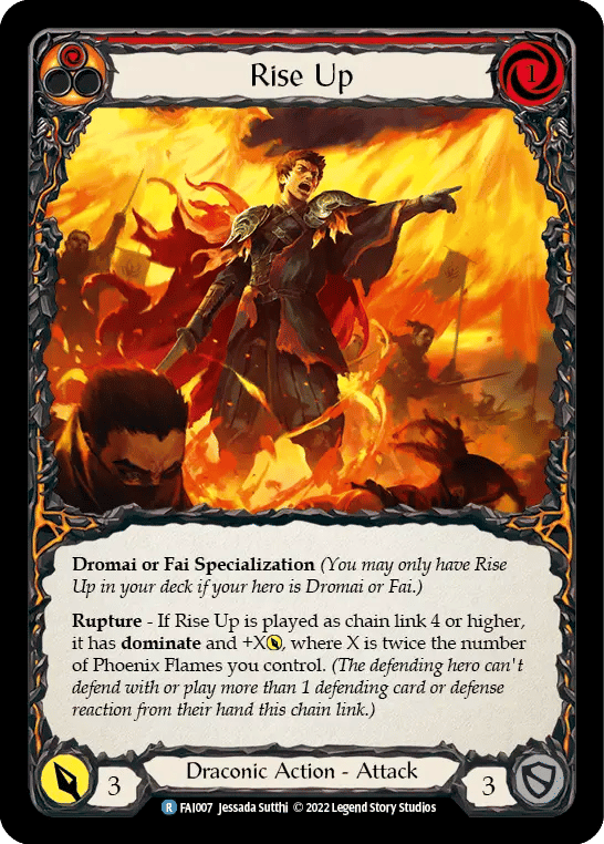 Rise Up (Red) — Fai - Blitz Deck — Flesh and Blood