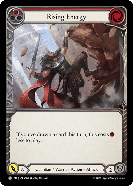 Rising Energy (Red) — Olympia - Heavy Hitters Blitz Deck — Flesh and Blood