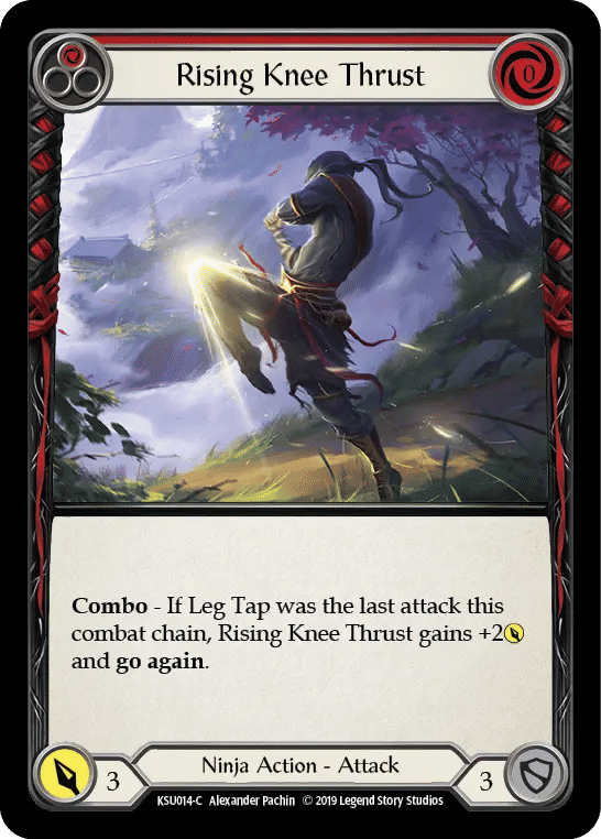 Rising Knee Thrust (Red) — Katsu, the Wanderer - Hero Deck — Flesh and Blood