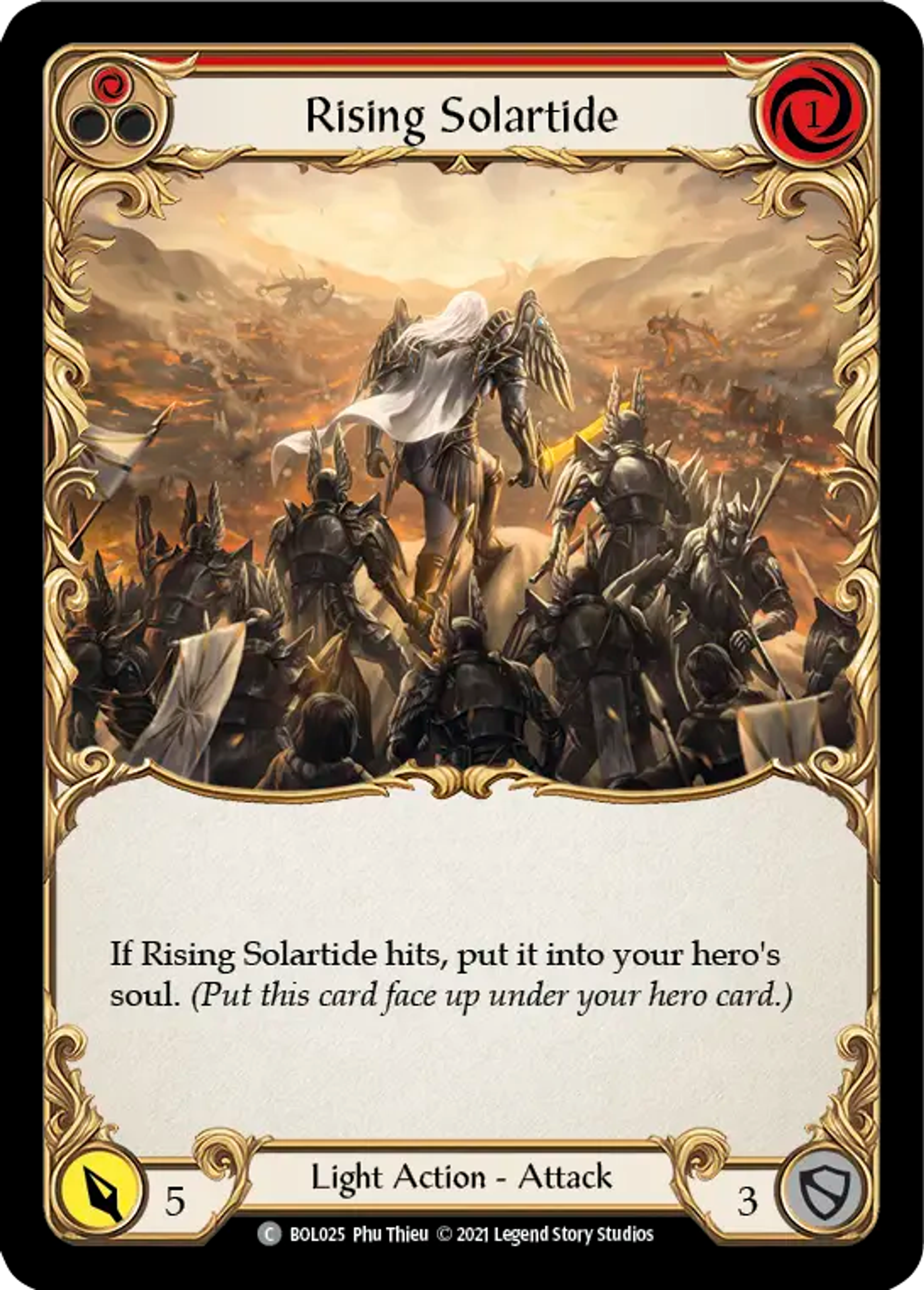 Rising Solartide (Red) — Boltyn - Blitz Deck — Flesh and Blood