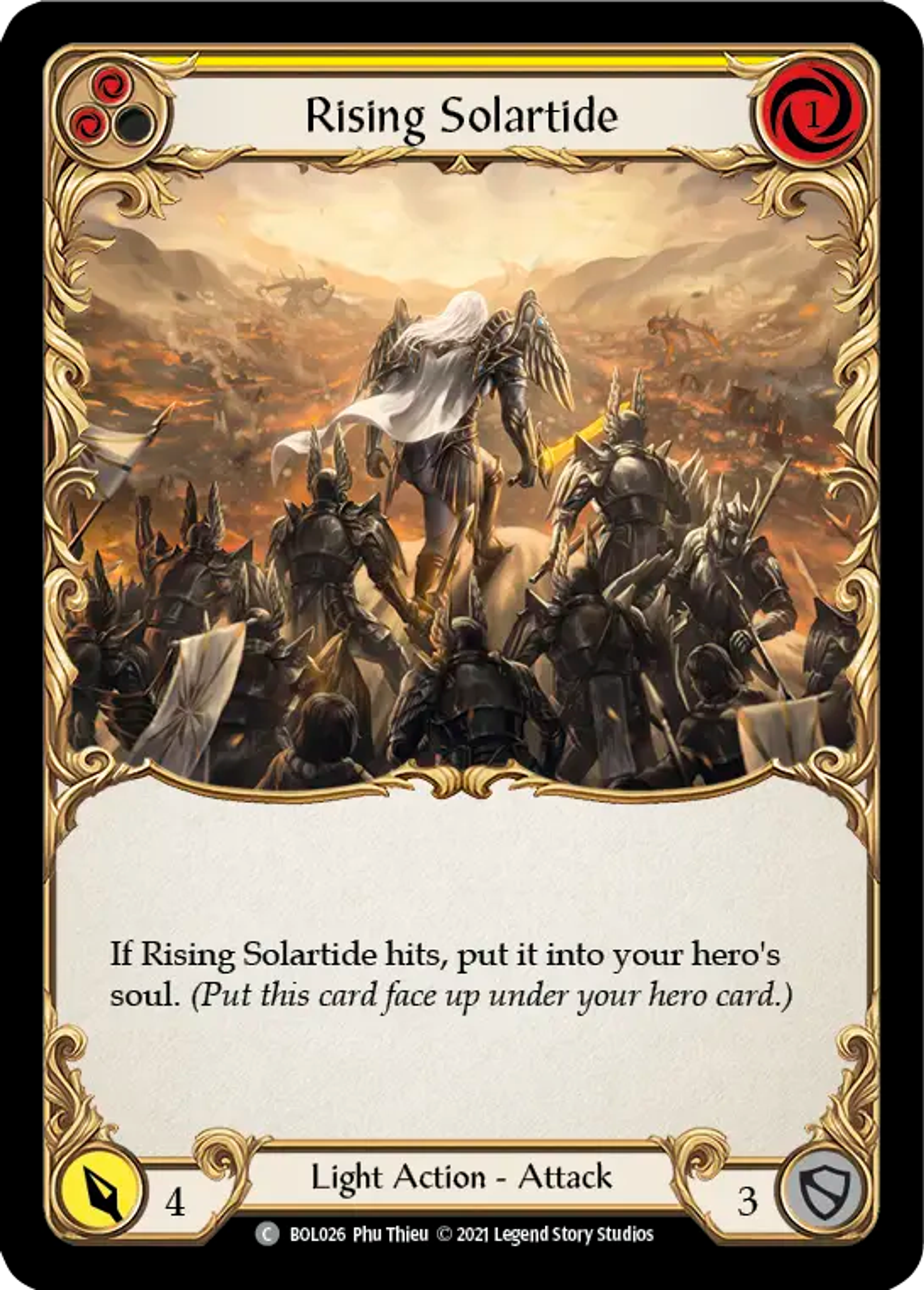 Rising Solartide (Yellow) — Boltyn - Blitz Deck — Flesh and Blood