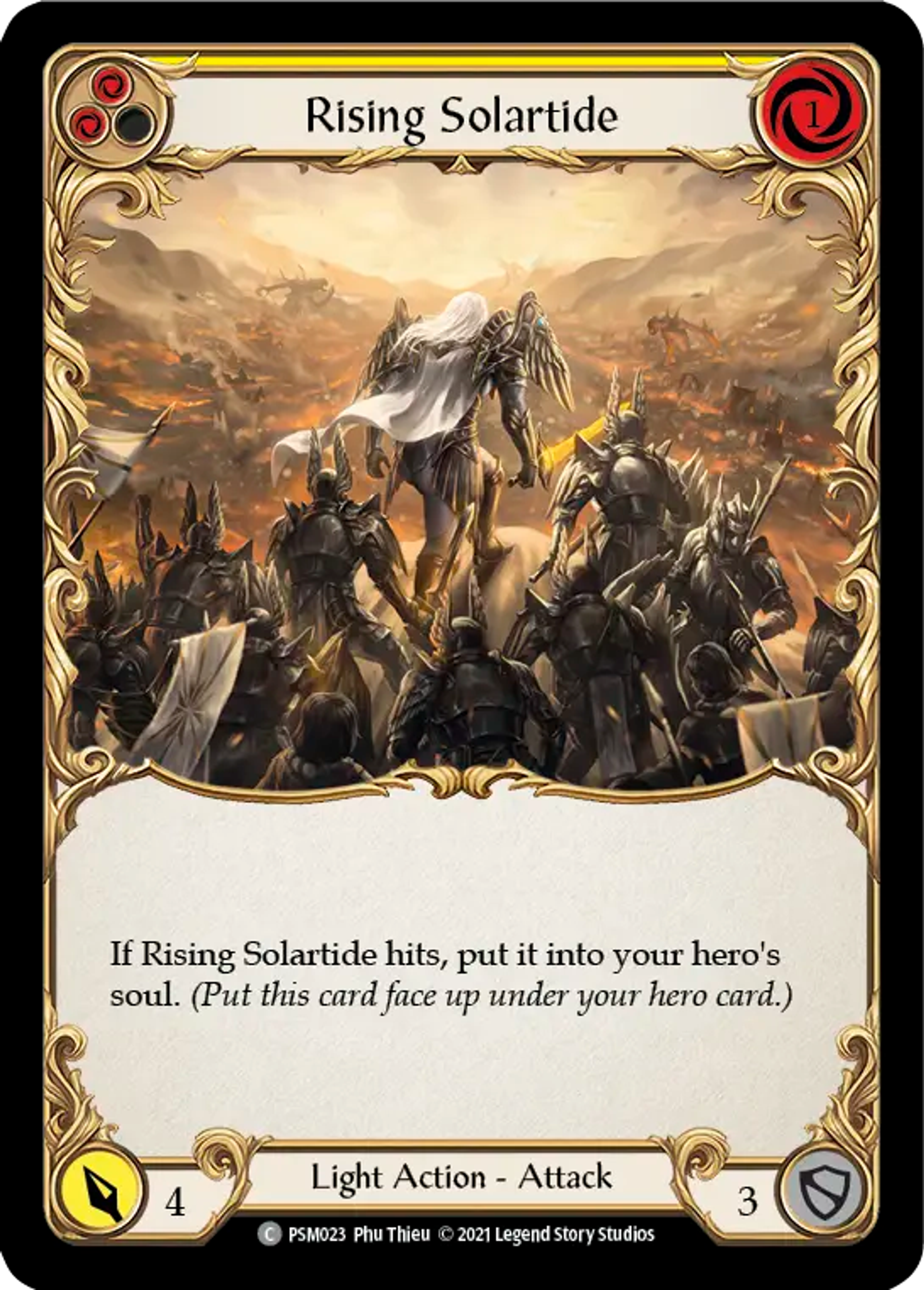 Rising Solartide (Yellow) — Prism - Blitz Deck — Flesh and Blood