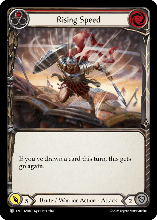 Rising Speed (Red) — Kassai - Heavy Hitters Blitz Deck — Flesh and Blood