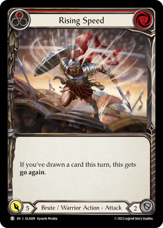 Rising Speed (Red) — Olympia - Heavy Hitters Blitz Deck — Flesh and Blood