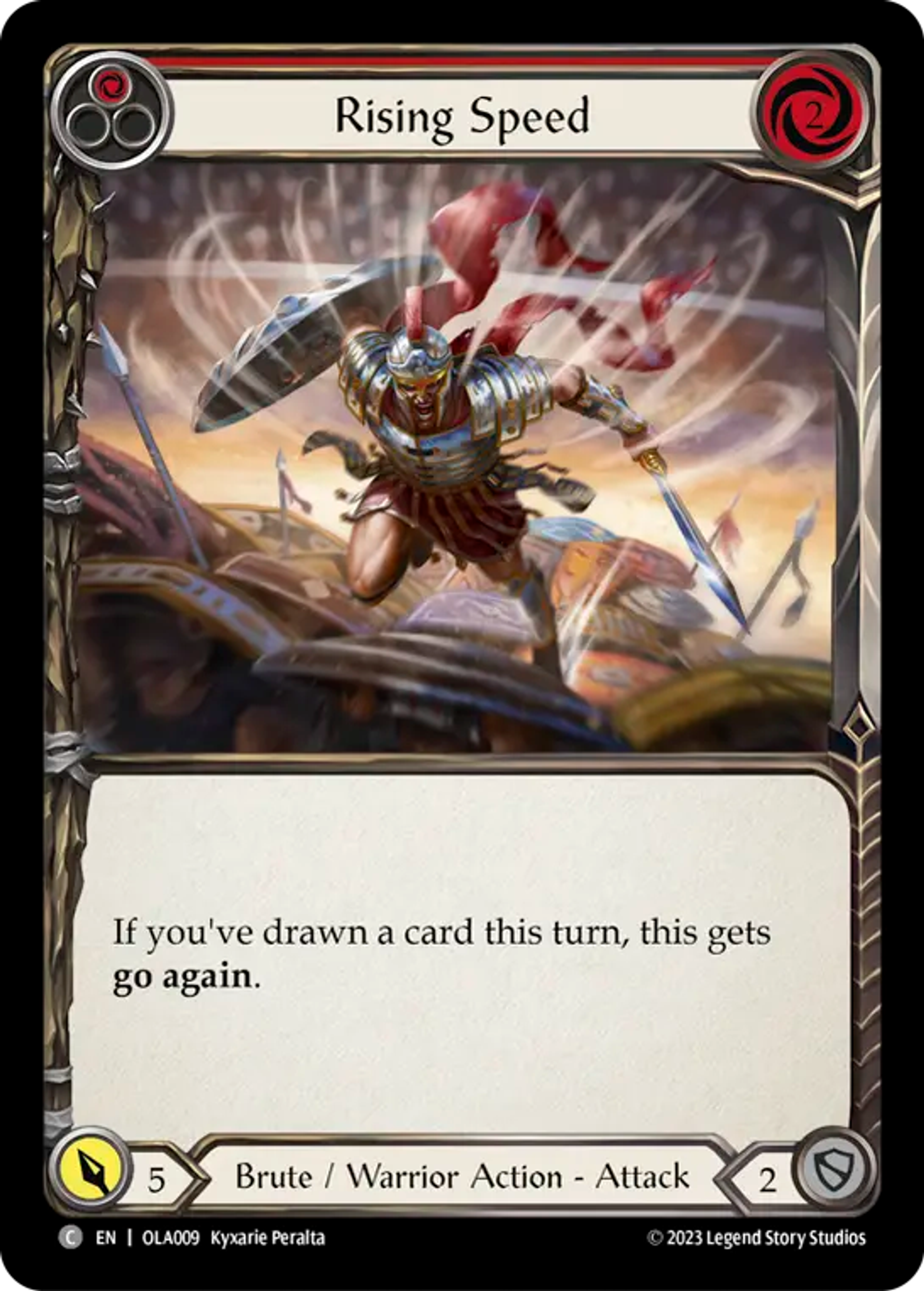 Rising Speed (Red) — Olympia - Heavy Hitters Blitz Deck — Flesh and Blood