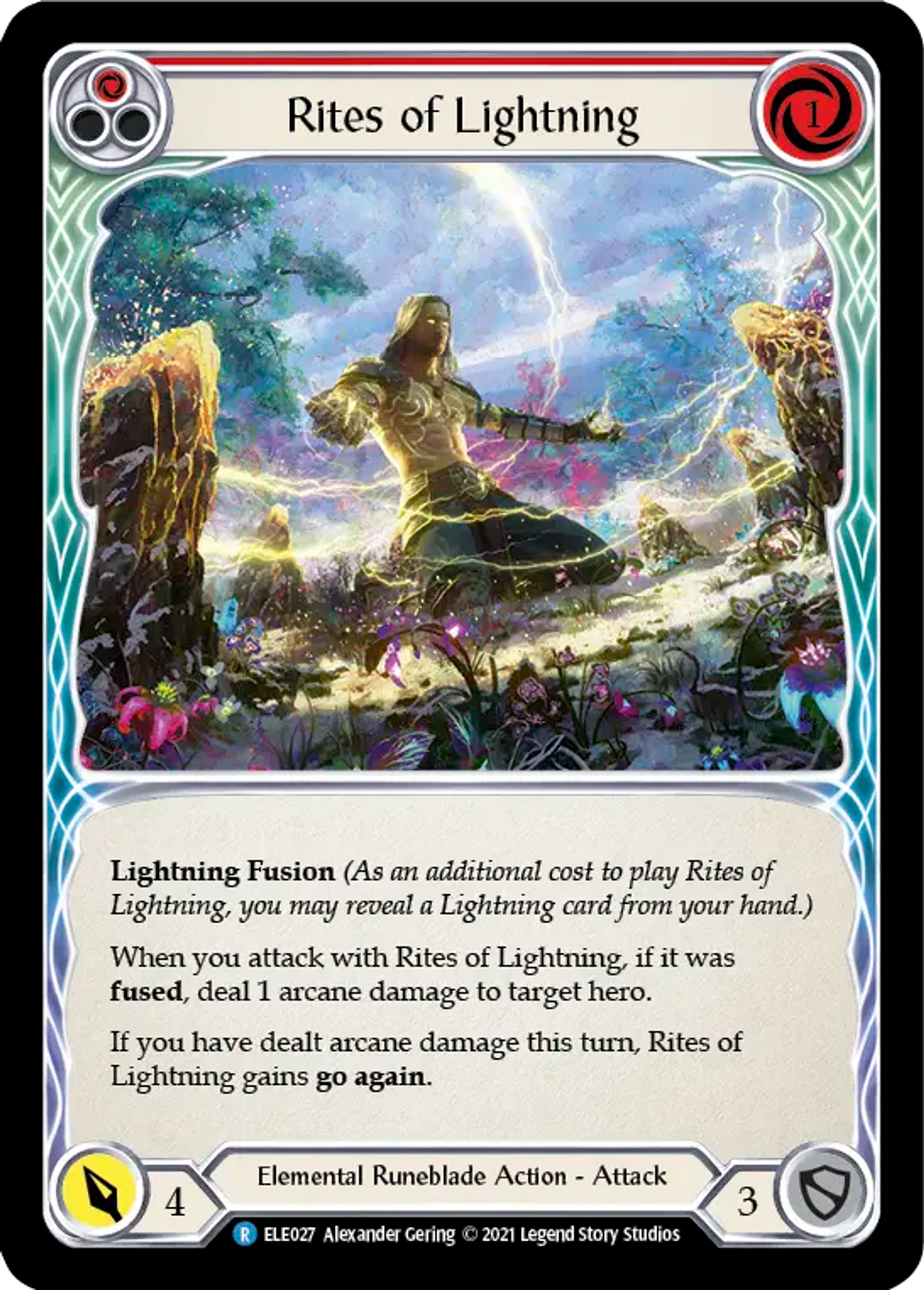 Rites of Lightning (Red) — Briar - Blitz Deck — Flesh and Blood