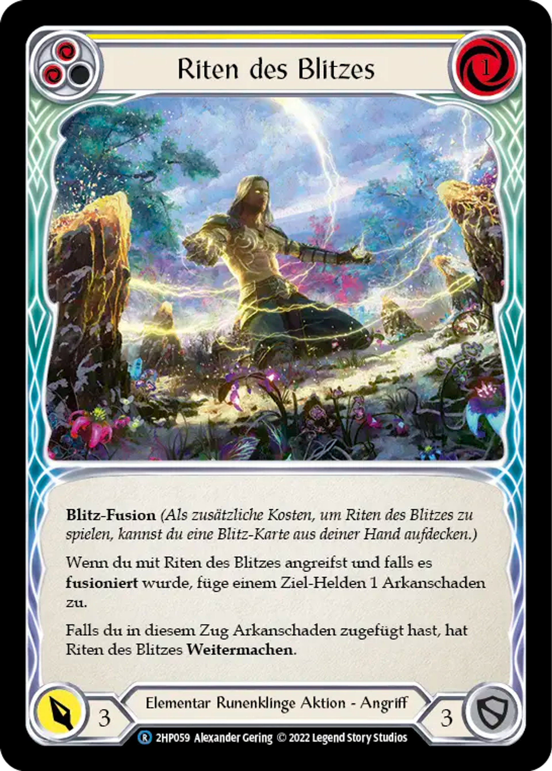 Rites of Lightning (Yellow) — History Pack 2 - Black Label — Flesh and Blood