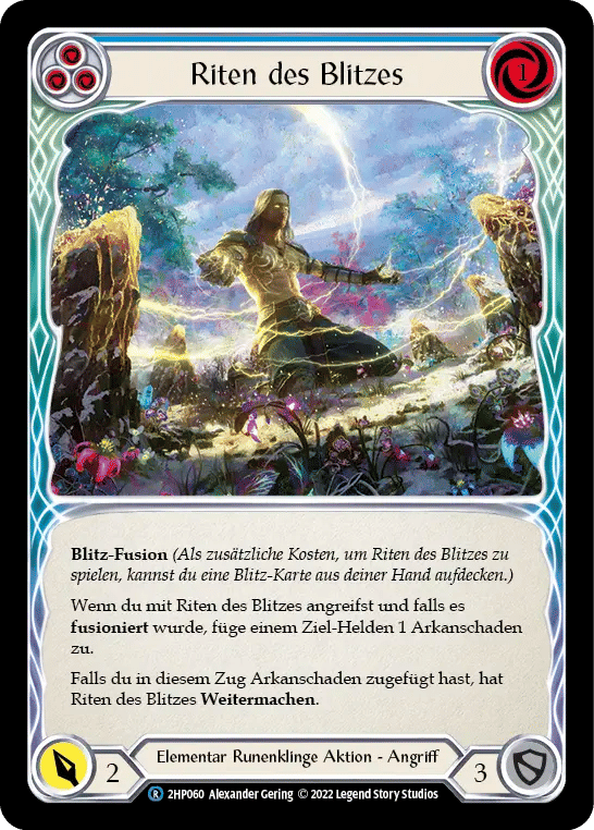 Rites of Lightning (Blue) — History Pack 2 - Black Label — Flesh and Blood