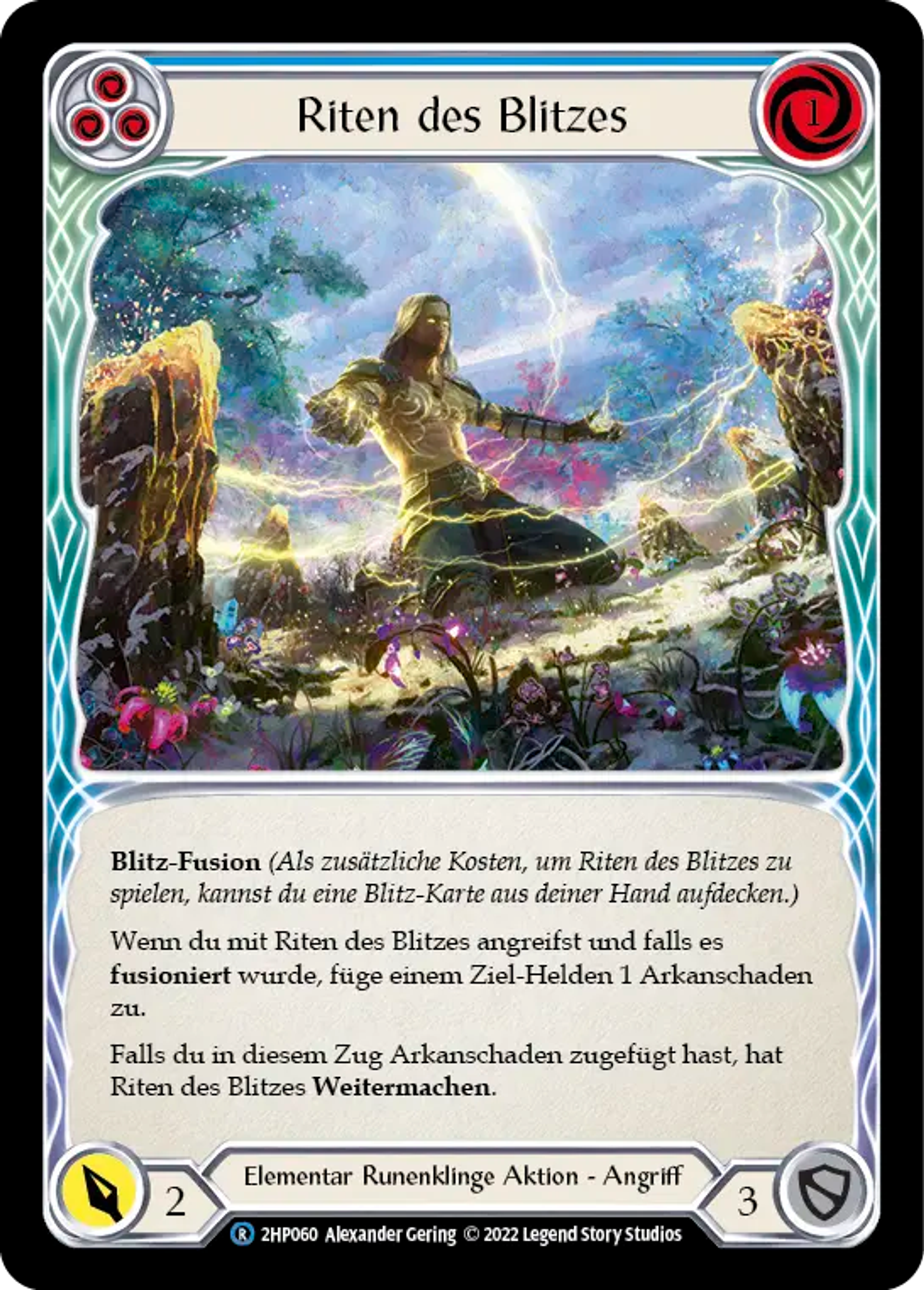 Rites of Lightning (Blue) — History Pack 2 - Black Label — Flesh and Blood