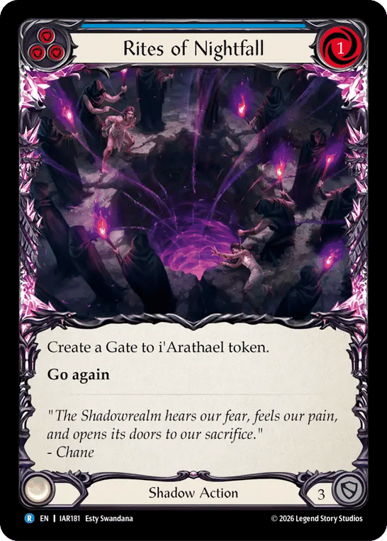 Rites of Nightfall (Blue) — Usurp the Shadow Throne — Flesh and Blood
