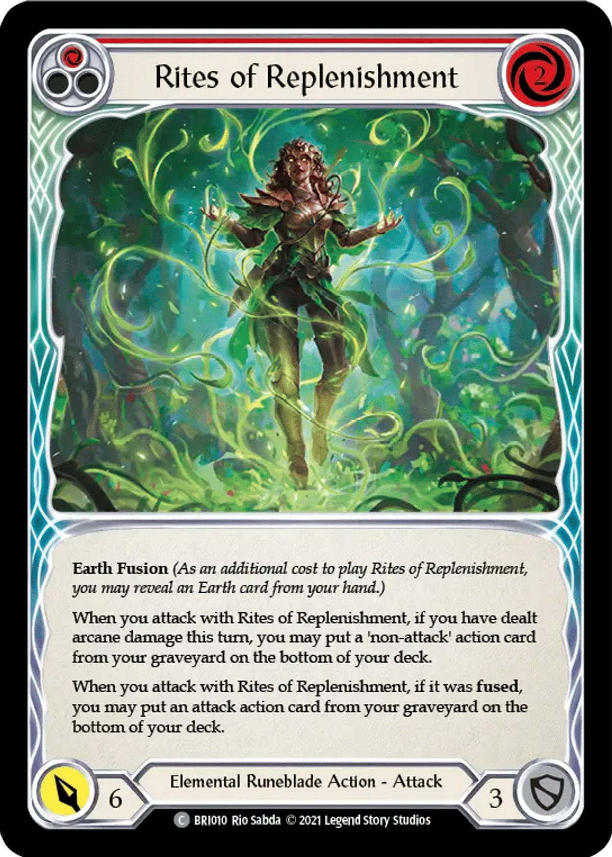 Rites of Replenishment (Red) from Briar - Blitz Deck - Flesh and Blood