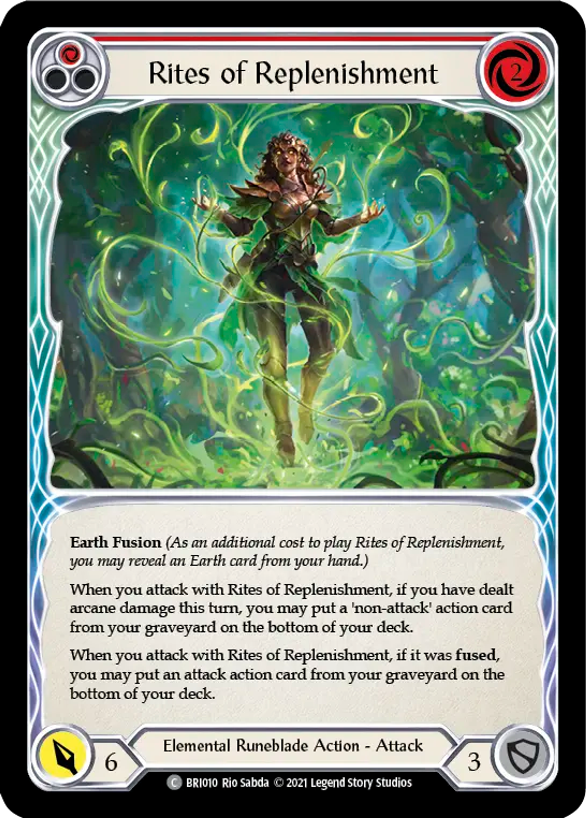 Rites of Replenishment (Red) — Briar - Blitz Deck — Flesh and Blood