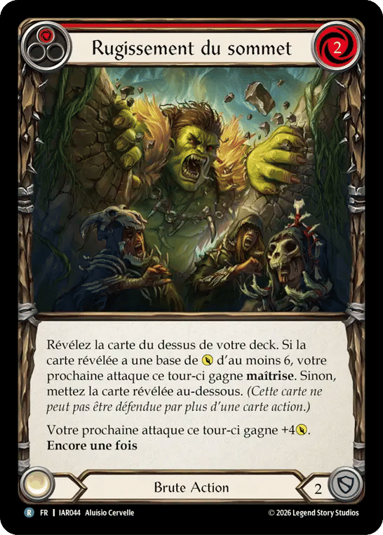 Rugissement du sommet — Usurp the Shadow Throne — Flesh and Blood