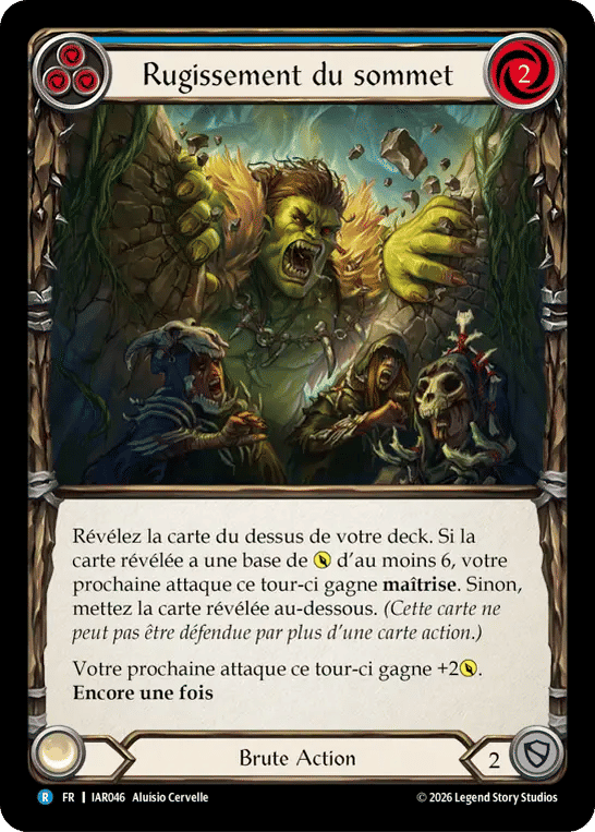Rugissement du sommet — Usurp the Shadow Throne — Flesh and Blood