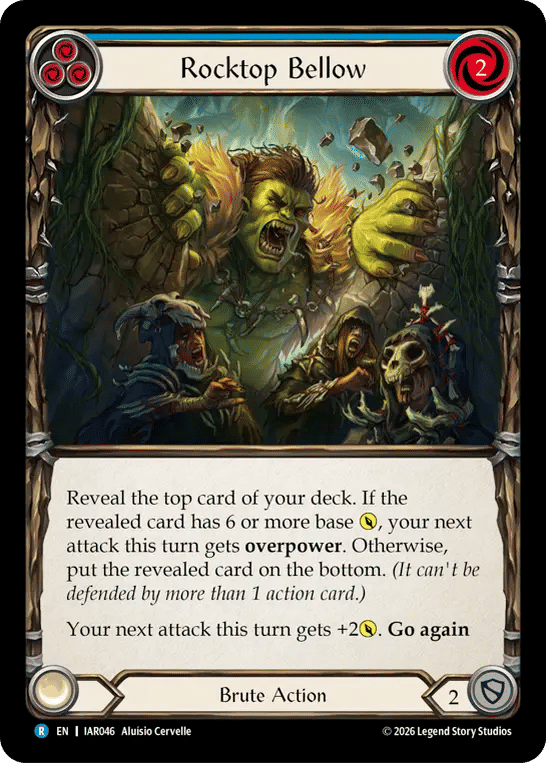 Rocktop Bellow (Blue) — Usurp the Shadow Throne — Flesh and Blood