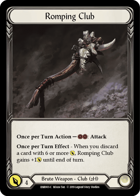 Romping Club — Rhinar, Reckless Rampage - Hero Deck — Flesh and Blood
