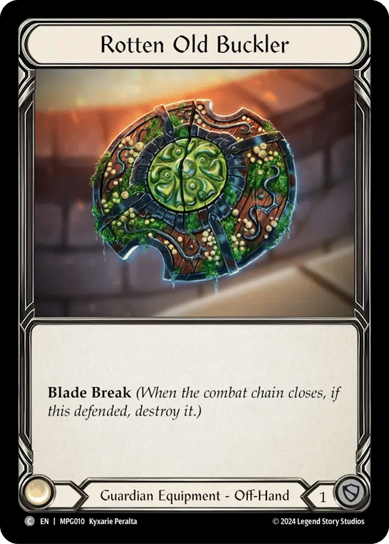 Rotten Old Buckler — Mastery Pack Guardian — Flesh and Blood