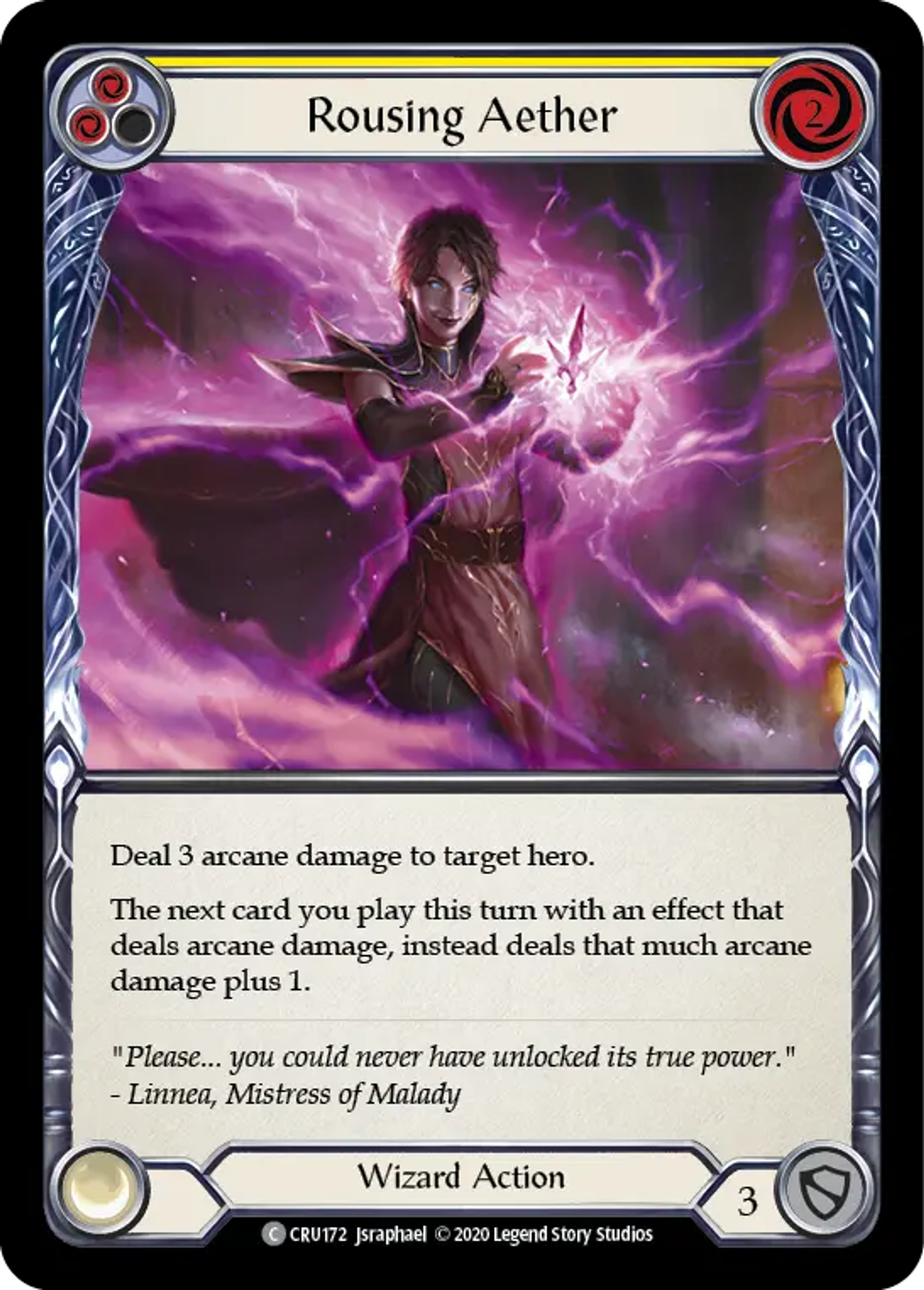 Rousing Aether (Yellow) — Crucible of War — Flesh and Blood