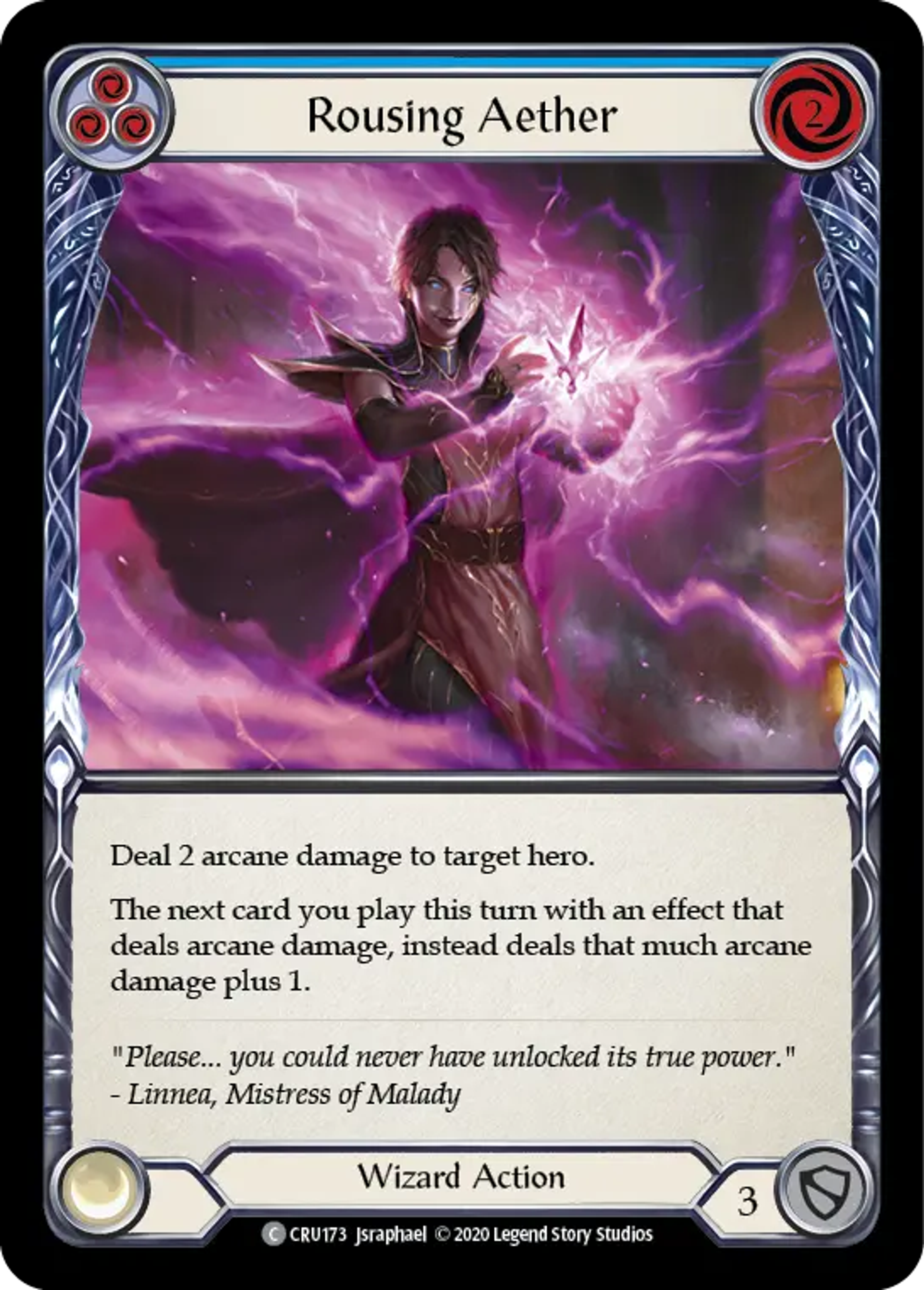 Rousing Aether (Blue) — Crucible of War — Flesh and Blood