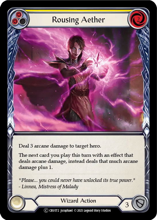 Rousing Aether (Yellow) — Crucible of War - Unlimited — Flesh and Blood